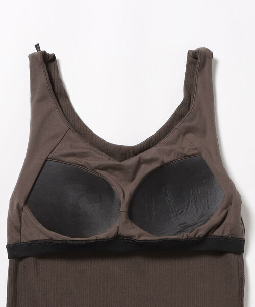 BEAMS HEART(ビームスハート)の「BEAMS HEART / カップ付き リブタンクトップ(タンクトップ・レディース・チャコールグレー/ブラック/オフホワイト・FREE)」の13枚目の写真