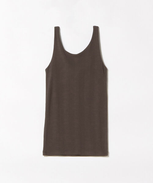 BEAMS HEART(ビームスハート)の「BEAMS HEART / カップ付き リブタンクトップ(タンクトップ・レディース・チャコールグレー/ブラック/オフホワイト・FREE)」の14枚目の写真
