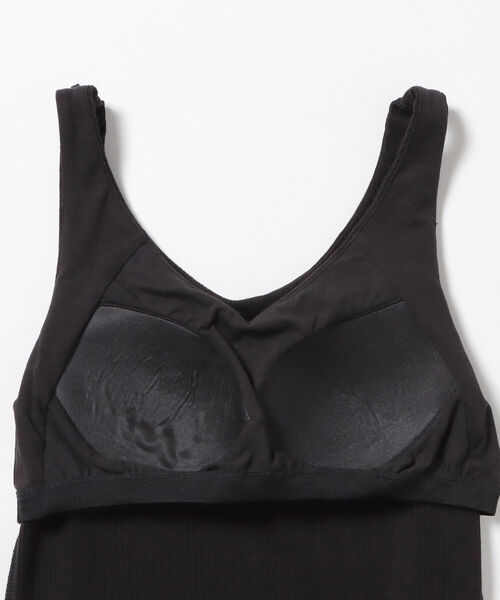 BEAMS HEART(ビームスハート)の「BEAMS HEART / カップ付き リブタンクトップ(タンクトップ・レディース・チャコールグレー/ブラック/オフホワイト・FREE)」の16枚目の写真