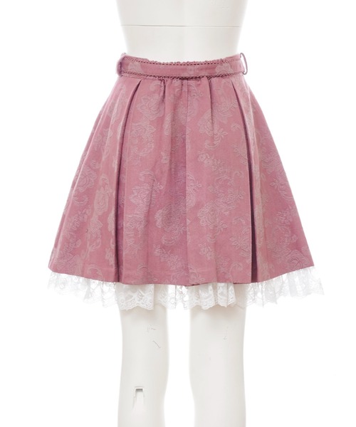 Secret Honey（シークレットハニー）の「ジャガードボックスプリーツスカート（スカート・レディース・ブラック/ピンク/ワインレッド/レッド系その他・MEDIUM）」の13枚目の写真