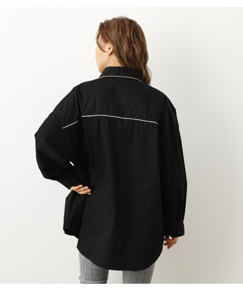 RODEO CROWNS WIDE BOWL（ロデオクラウンズワイドボウル）の「フリンジシャツ（シャツ/ブラウス・レディース・ブラック/ベージュ/ブルー・FREE）」の8枚目の写真