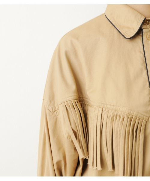 RODEO CROWNS WIDE BOWL（ロデオクラウンズワイドボウル）の「フリンジシャツ（シャツ/ブラウス・レディース・ブラック/ベージュ/ブルー・FREE）」の14枚目の写真