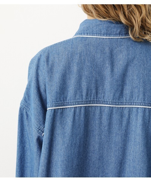 RODEO CROWNS WIDE BOWL（ロデオクラウンズワイドボウル）の「フリンジシャツ（シャツ/ブラウス・レディース・ブラック/ベージュ/ブルー・FREE）」の7枚目の写真