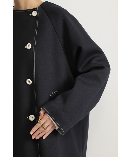 CREOLME（クレオルム）の「(CREOLME)ボンディングビッグジャケット（その他アウター・レディース・ブラウン/ネイビー・ONE SIZE）」の15枚目の写真