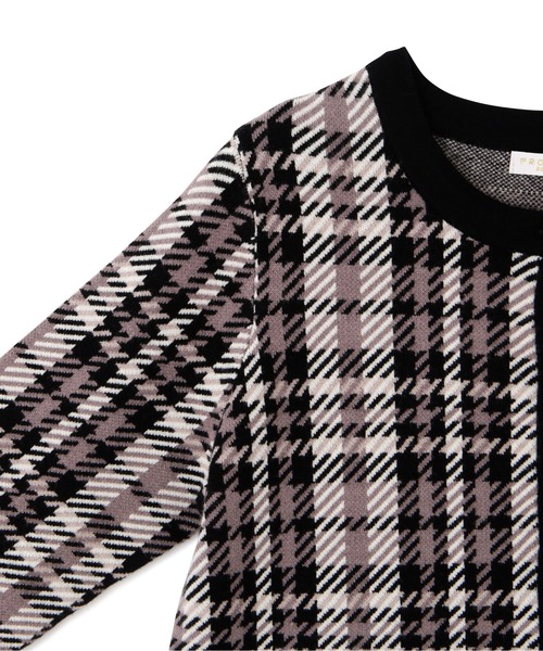 PROPORTION BODY DRESSING（プロポーションボディドレッシング）の「チェックジャガードカーディガン / 1211274904（カーディガン/ボレロ・レディース・ブラック/グレー・SMALL/MEDIUM）」の12枚目の写真