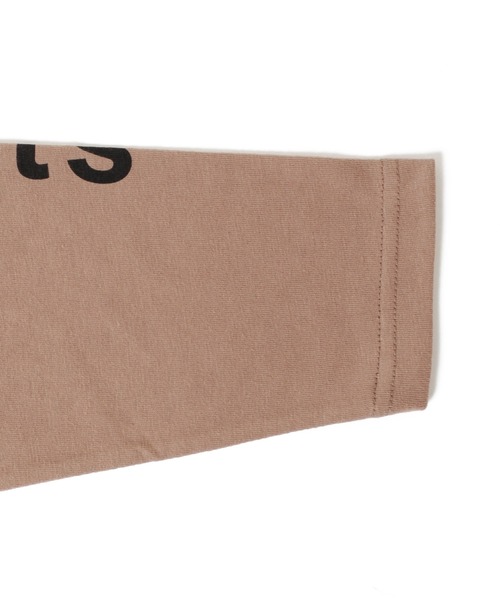 GLAZOS（グラソス）の「天竺・ドロップショルダー袖ロゴフォトプリント長袖Tシャツ（Tシャツ/カットソー・キッズ・ライム/チャコールグレー/ブラウン・140cm/160cm/130cm/150cm/170cm）」の11枚目の写真