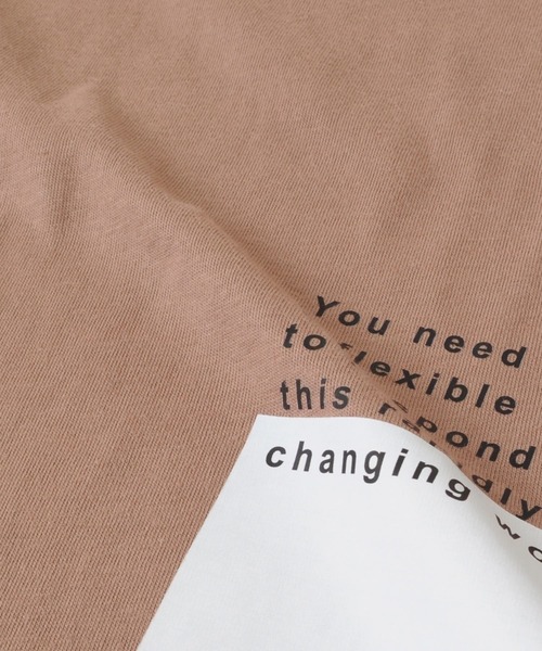 GLAZOS（グラソス）の「天竺・ドロップショルダー袖ロゴフォトプリント長袖Tシャツ（Tシャツ/カットソー・キッズ・ライム/チャコールグレー/ブラウン・140cm/160cm/130cm/150cm/170cm）」の17枚目の写真