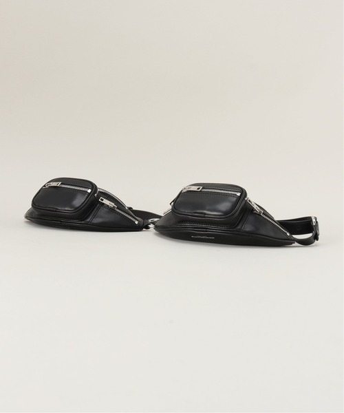 alexanderwang(アレキサンダーワン)の「【ALEXANDER WANG / アレキサンダーワン 】ATTICA SOFT DOUBLE MINI FANNY PAC(ボディバッグ/ウエストポーチ・メンズ・ブラック・FREE)」の2枚目の写真