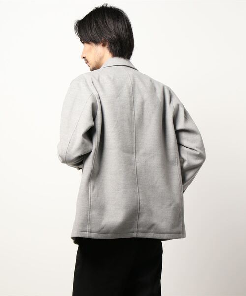 UNION STATION(ユニオンステーション)の「中空糸メルトンワーカージャケット(カバーオール・メンズ・ブラック系その他/ライトグレー/ブラック/キャメル・LL/L/M)」の9枚目の写真