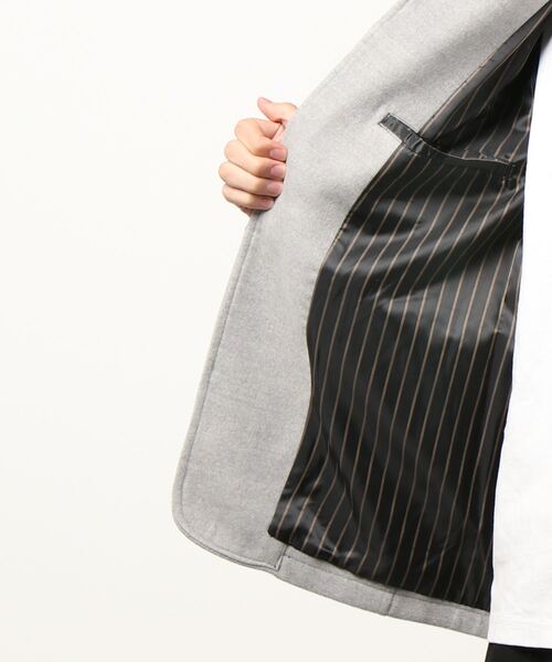 UNION STATION(ユニオンステーション)の「中空糸メルトンワーカージャケット(カバーオール・メンズ・ブラック系その他/ライトグレー/ブラック/キャメル・LL/L/M)」の20枚目の写真