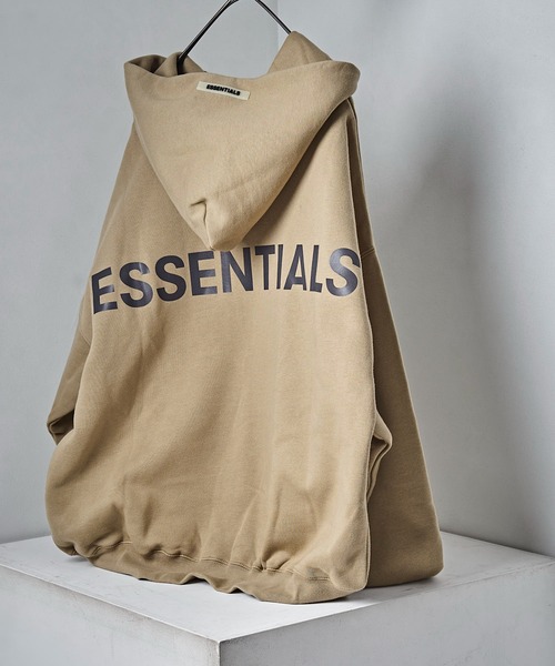 FOG ESSENTIALS（エフオージーエッセンシャルズ）の「【FOG ESSENTIALS/エフオージーエッセンシャルズ】REF HOOD/リフレクターロゴ プルオーバーフーディー/パーカー（パーカー・メンズ・ホワイト/ブラック/グレー/タン・SMALL/MEDIUM/LARGE/X-LARGE）」の5枚目の写真