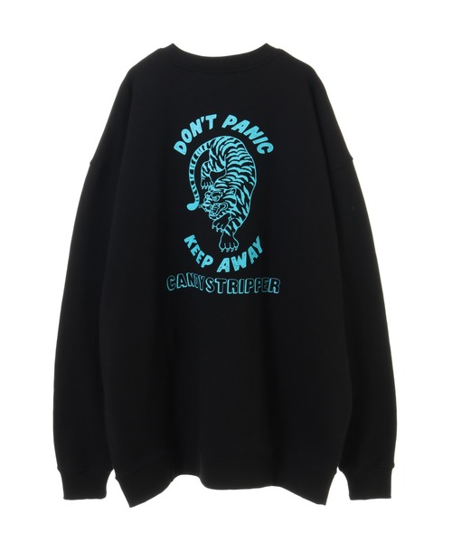 Candy Stripper（キャンディストリッパー）の「DON'T PANIC SWEAT ワンピース（ワンピース・レディース・ブラック/グリーン/アイボリー/パープル・2）」の3枚目の写真