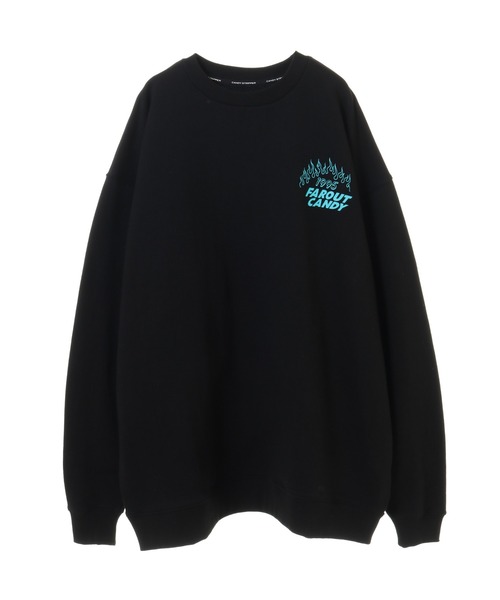 Candy Stripper（キャンディストリッパー）の「DON'T PANIC SWEAT ワンピース（ワンピース・レディース・ブラック/グリーン/アイボリー/パープル・2）」の5枚目の写真