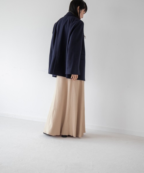 yuw(ユウ)の「TWILL SLIT JACKET 229670(テーラードジャケット・レディース・ネイビー/レッド・FREE)」の3枚目の写真