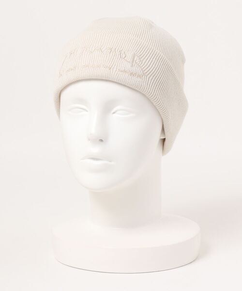 Mark Gonzales(マーク・ゴンザレス)の「GONZ LOGO ACRYLIC BEANIE/スラッシャーマークゴンザレスニットキャップ・ビーニー(ニットキャップ/ビーニー・メンズ・ブラック/ベージュ/アイボリー/ピンク・FREE)」の2枚目の写真