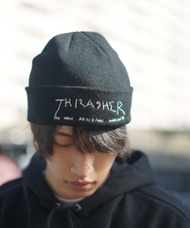 Mark Gonzales（マーク・ゴンザレス）の「GONZ LOGO ACRYLIC BEANIE/スラッシャーマークゴンザレスニットキャップ・ビーニー（ニットキャップ/ビーニー）」