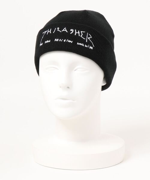 Mark Gonzales(マーク・ゴンザレス)の「GONZ LOGO ACRYLIC BEANIE/スラッシャーマークゴンザレスニットキャップ・ビーニー(ニットキャップ/ビーニー・メンズ・ブラック/ベージュ/アイボリー/ピンク・FREE)」の15枚目の写真
