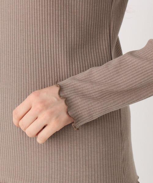 ITS'DEMO（イッツデモ）の「◆テレコメロウハイネックプルオーバー（Tシャツ/カットソー・レディース・こしょう色系6/ブラウン系その他/アイボリー/ブラック・38/40）」の8枚目の写真