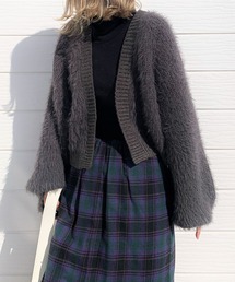 Q | ショートシャギーカーディガン(カーディガン/ボレロ)