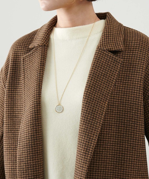 COLLAGE GALLARDAGALANTE（コラージュガリャルダガランテ）の「【インスタライブ紹介♪】ウールダブルフェイスコート（チェスターコート・レディース・ブラック/ブラウン/グレイッシュベージュ・FREE）」の7枚目の写真