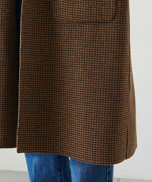 COLLAGE GALLARDAGALANTE（コラージュガリャルダガランテ）の「【インスタライブ紹介♪】ウールダブルフェイスコート（チェスターコート・レディース・ブラック/ブラウン/グレイッシュベージュ・FREE）」の16枚目の写真