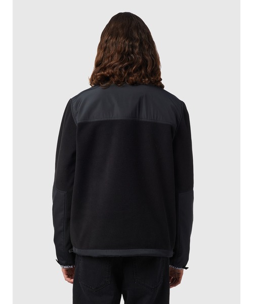 DIESEL（ディーゼル）の「メンズ スウェット フリース プルオーバー 異素材ミックス（スウェット・メンズ・ブラック/イエロー・X-SMALL/X-LARGE/LARGE/XXX-LARGE/SMALL/MEDIUM/XX-LARGE）」の8枚目の写真