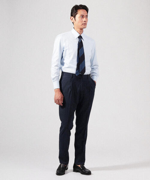 スラックス PT01 ポリエステルウール スリムスラックス GENTLEMAN FIT
