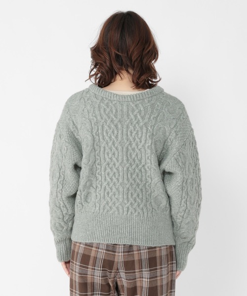 studio CLIP（スタディオクリップ）の「ダブルフロントあったかふわふわカーディガンプルオーバー（カーディガン/ボレロ・レディース・ライトグレー/ピンク/グリーン/ブラウン・FREE）」の21枚目の写真