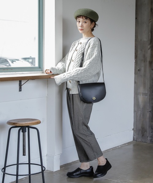 studio CLIP（スタディオクリップ）の「ダブルフロントあったかふわふわカーディガンプルオーバー（カーディガン/ボレロ・レディース・ライトグレー/ピンク/グリーン/ブラウン・FREE）」の5枚目の写真