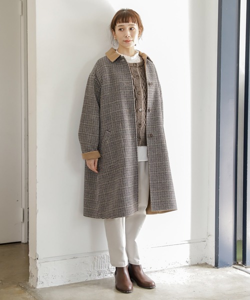 studio CLIP（スタディオクリップ）の「ダブルフロントあったかふわふわカーディガンプルオーバー（カーディガン/ボレロ・レディース・ライトグレー/ピンク/グリーン/ブラウン・FREE）」の15枚目の写真