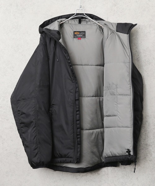 Alpha Industries(アルファインダストリーズ)の「ALPHA アルファ TA1565 THERMOLITE COLD PARKA(サーモライト コールド パーカ)(ダウンジャケット/コート・メンズ・ブラック・XL/L/M)」の16枚目の写真