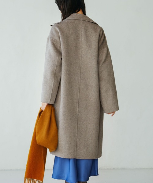 SAISON DE PAPILLON(セゾンドパピヨン)の「オーバーサイズチェスターコート(チェスターコート・レディース・ベージュ/ブラウン/グレー/ブラック・フリー)」の22枚目の写真