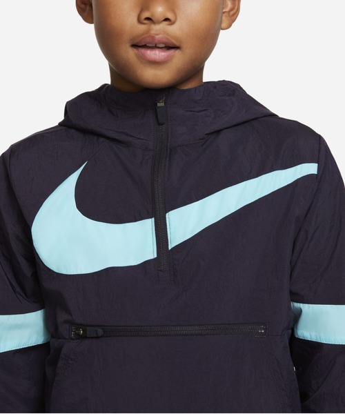 NIKE（ナイキ）の「ナイキ クロスオーバー ジュニア (ボーイズ) バスケットボールジャケット / NIKE（ナイロンジャケット・キッズ・パープル系その他2/ブラック・L/M/S/XS/XL）」の4枚目の写真
