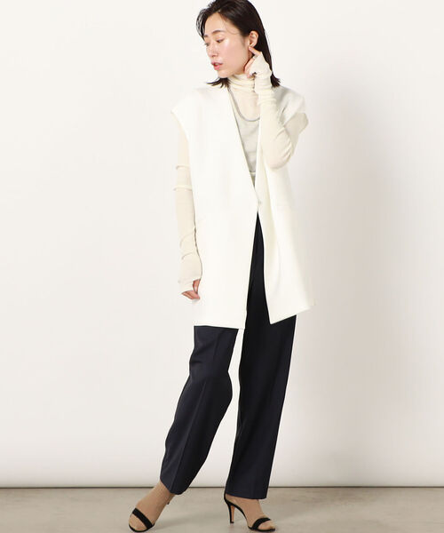 NOLLEY’S(ノーリーズ)の「◇【WEB限定サイズあり】ウォッシャブルウールサスペンダーパンツ(その他パンツ・レディース・ライトグレー/ブラック/ネイビー・40/38/36)」の5枚目の写真