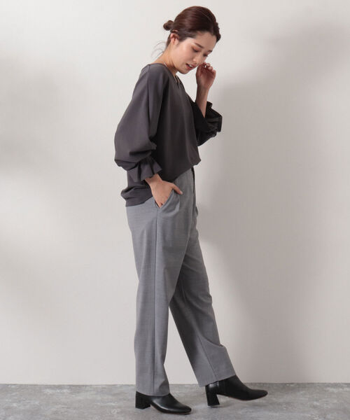 NOLLEY’S(ノーリーズ)の「◇【WEB限定サイズあり】ウォッシャブルウールサスペンダーパンツ(その他パンツ・レディース・ライトグレー/ブラック/ネイビー・40/38/36)」の13枚目の写真