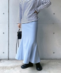 切替マーメイドスカート