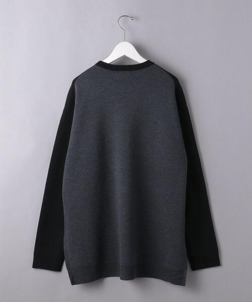 EN ROUTE（アンルート）の「＜EN ROUTE（アンルート）＞ ミラノリブ サイドスリット コンビ プルオーバー ニット（ニット/セーター・メンズ・ブラック/グレー・1/2/3）」の11枚目の写真