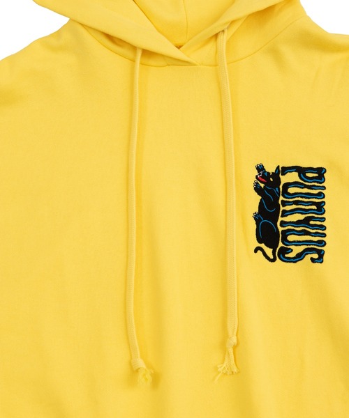 PUNYUS（プニュズ）の「ブラックパンサー刺繍パーカー（パーカー・レディース・ブラック/イエロー・3/4）」の13枚目の写真