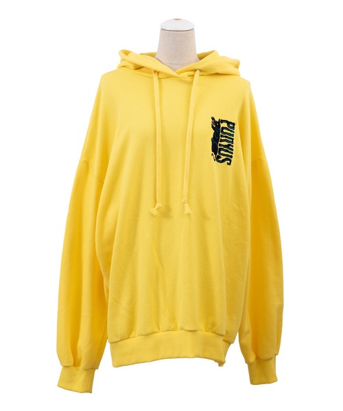 PUNYUS（プニュズ）の「ブラックパンサー刺繍パーカー（パーカー・レディース・ブラック/イエロー・3/4）」の17枚目の写真