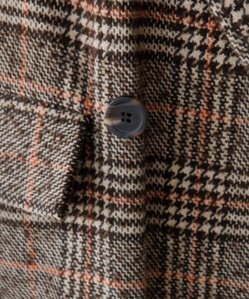 M.deux（エムドゥ）の「チェックチェスターコート（チェスターコート・レディース・ブラウン・MEDIUM）」の5枚目の写真