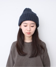 ケーブル編みニット帽 ホワイト/ブラック ユニセックス ニット帽 ワッチ 帽子 グレー｜ニューエラ / NEW