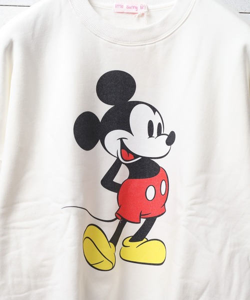Little sunny bite(リトルサニーバイト)の「《Little Sunny Bite》Disney collection mickey sweat top(Tシャツ/カットソー・レディース・ホワイト/ブラック・FREE)」の5枚目の写真
