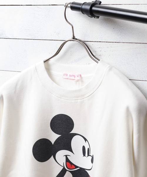 Little sunny bite(リトルサニーバイト)の「《Little Sunny Bite》Disney collection mickey sweat top(Tシャツ/カットソー・レディース・ホワイト/ブラック・FREE)」の6枚目の写真