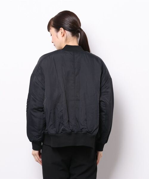 coca（coca）（コカ）の「ルーズシルエット MA-1ブルゾン（MA-1・レディース・ブラック/カーキ・M/L）」の16枚目の写真