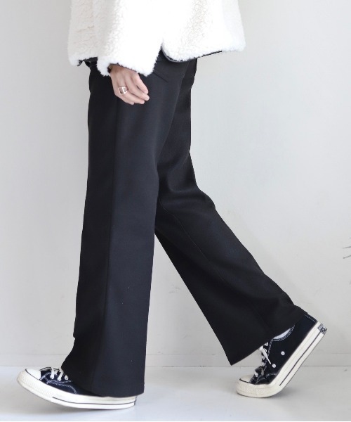 MinoriTY（マイノリティ）の「メルトン セミフレアパンツ Semi-flare Trousers【MinoriTY × WEARISTA Mr.SZK（ミスタースズキ）コラボ】（スラックス・メンズ・ブラック/グレー・M/L）」の14枚目の写真