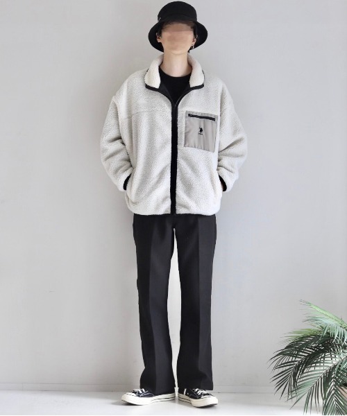 MinoriTY（マイノリティ）の「メルトン セミフレアパンツ Semi-flare Trousers【MinoriTY × WEARISTA Mr.SZK（ミスタースズキ）コラボ】（スラックス・メンズ・ブラック/グレー・M/L）」の17枚目の写真