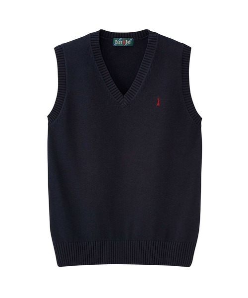 EASTBOY（イーストボーイ）の「Mens 綿 ベスト 制服 高校生 中学生 スクール メンズ（ベスト・キッズ・ライトグレー/ベージュ/ネイビー/オフホワイト・M/L）」の4枚目の写真
