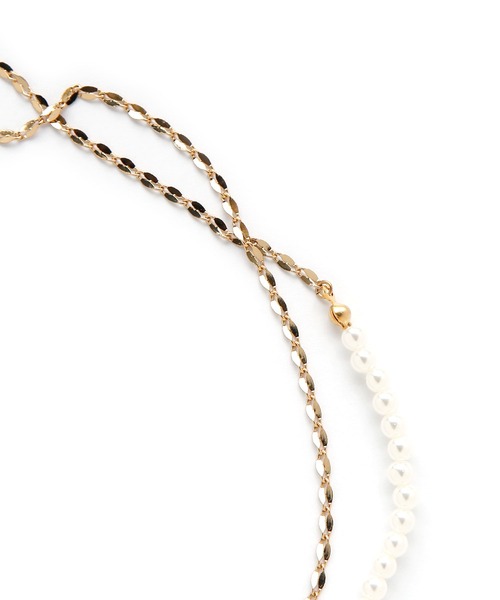 colleca la（コレカラ）の「パールとチェーンの2WAYロングネックレス（ネックレス・レディース・シルバー/ゴールド・ﾌﾘ-）」の10枚目の写真