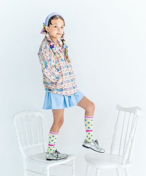 fafa(フェフェ)の「CARMELLA | ウインドブレーカー(ナイロンジャケット・キッズ・アイボリー・120/130/140/150)」の1枚目の写真
