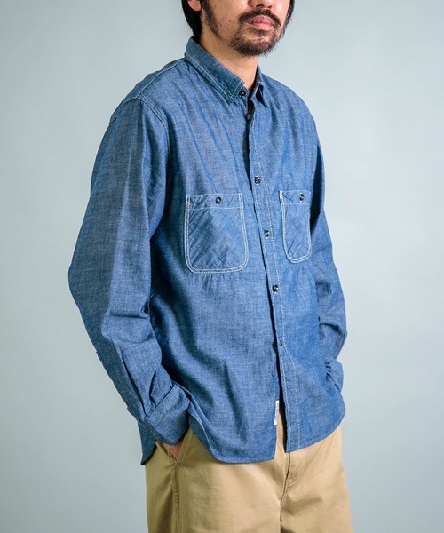 OMNIGOD mens / オムニゴッド] シャンブレー ワークシャツⅢ | Domingo
